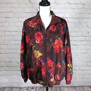 KAKTUS | VINTAGE Floral Windbreaker Jacket Coat